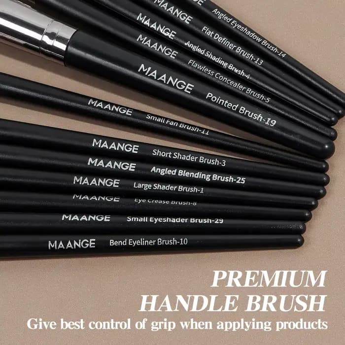 MAANGE 25 pièces boîte-cadeau professionnelle pinceaux de maquillage Kit visage yeux pinceaux de bea