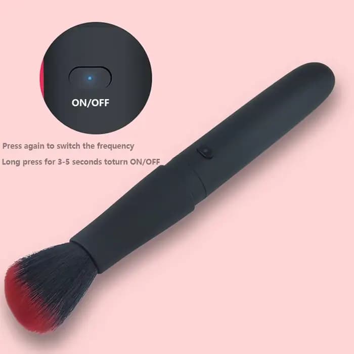 MAIZIettes-Pinceau de Maquillage Vibrant avec 10 Fréquences de Vibration pour un Maquillage Rapide,