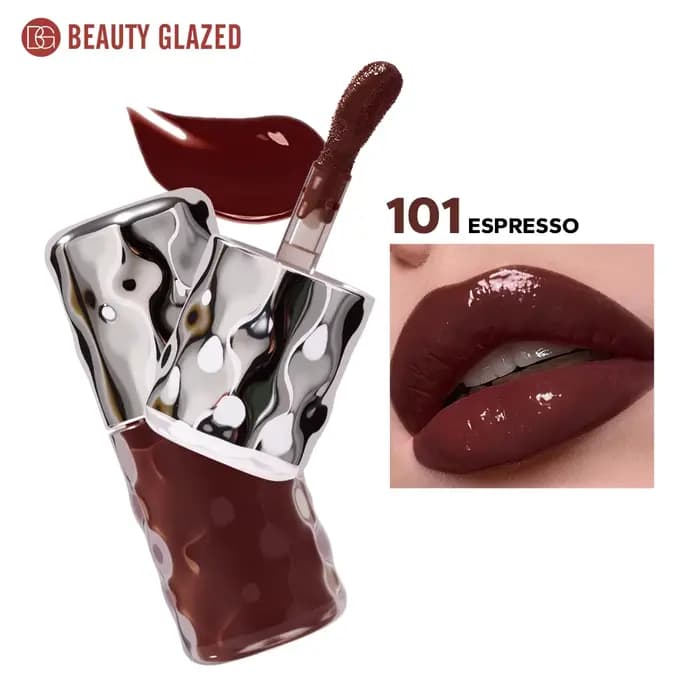 Gloss à lèvres volumisant Beauty Glazed 6 couleurs, hydratant et ultra-humectant, brillance intense,