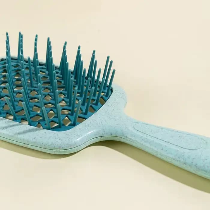 Peignes à coussin d'air à dents larges, brosse à cheveux pour Massage du cuir chevelu, paille de blé