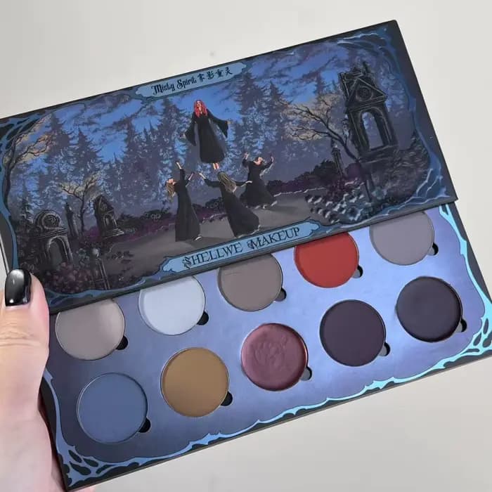 Palette de fards à paupières Shellwe Makeup Misty Spirit All Matte Fog Shadow Ghost, dix couleurs en