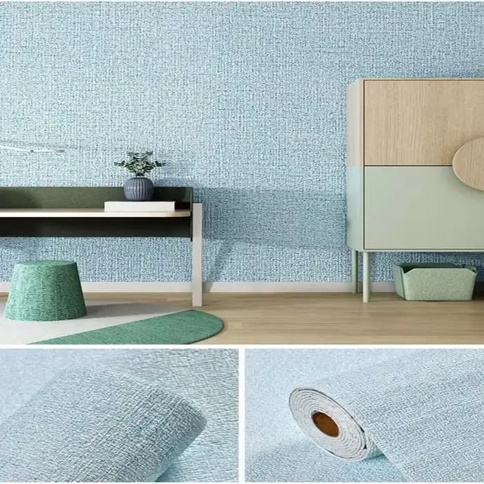 Lin 3D mousse auto-adhésive PVC couleur unie épaissi imperméable fond mur rénovation papier peint st