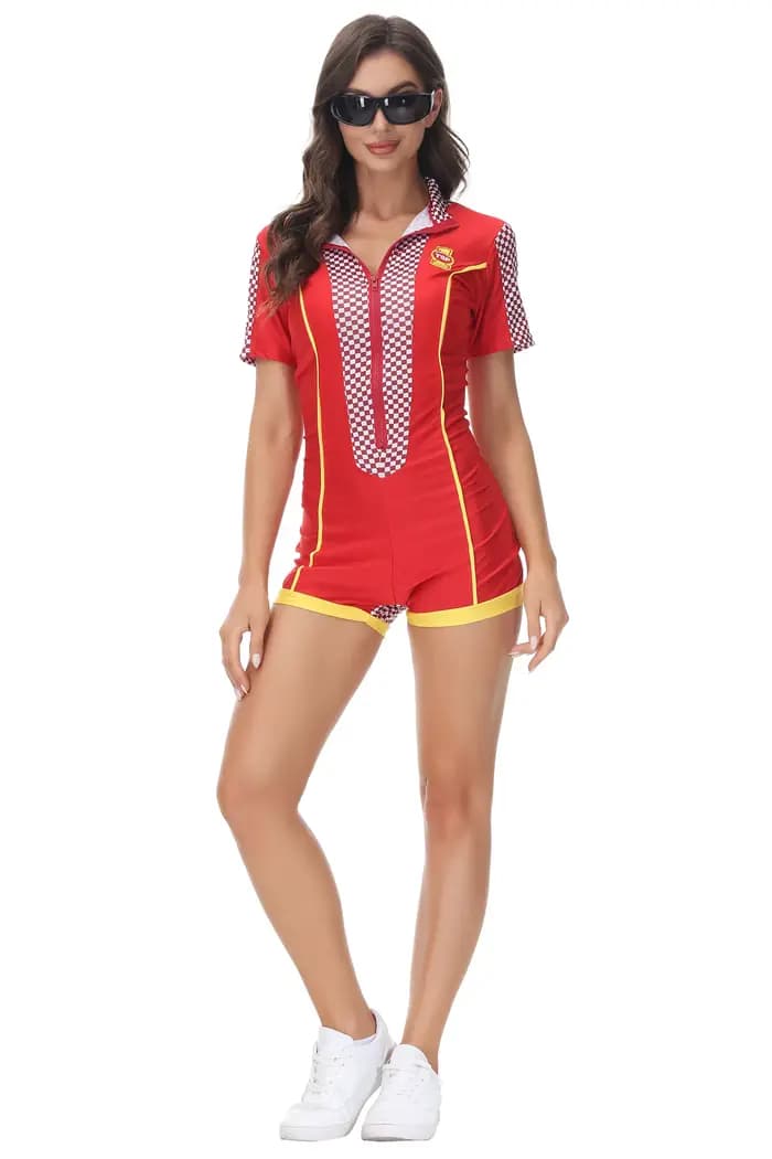 Iwing TIOANY-Costume de pilote de voiture de course pour femme, uniforme de cosplay pour fille, batt