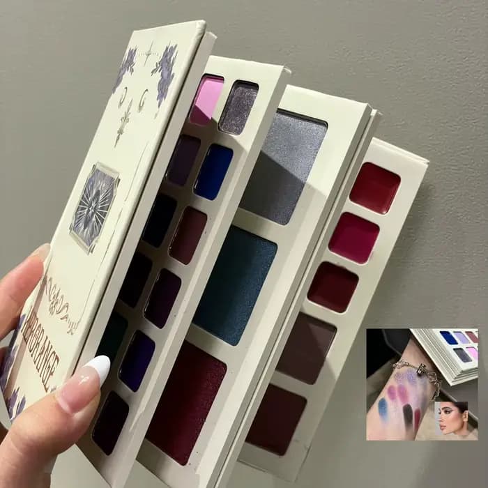 Palette de maquillage tout-en-un Herorange 78 couleurs, style livre, fards à paupières mats, scintil