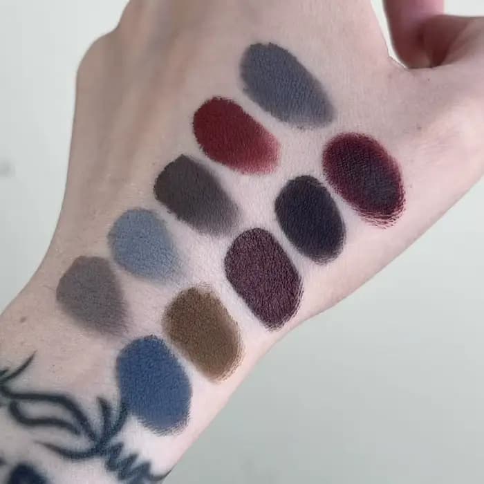 Palette de fards à paupières Shellwe Makeup Misty Spirit All Matte Fog Shadow Ghost, dix couleurs en