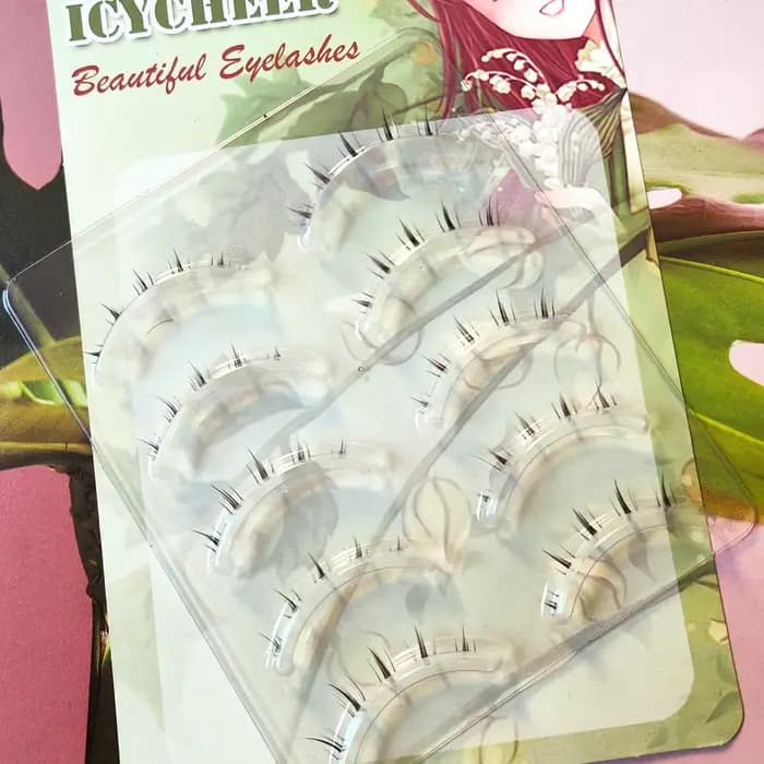 ICYCHEER maquillage bas cils Kit 5 paires 3D aspect naturel sous les cils Extension cils inférieurs