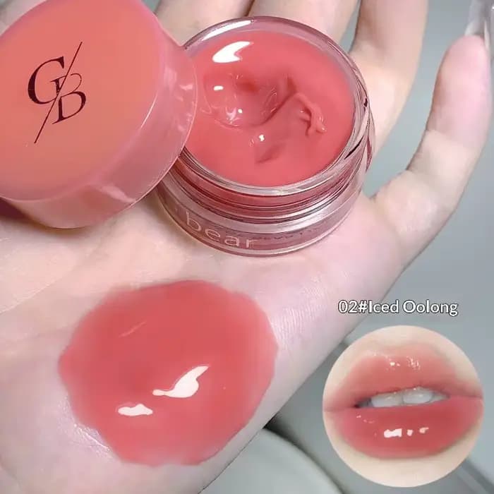 Gege Bear 5g Jarred Jam Brillant à lèvres – Hydratant, Brillant, entièrement applicable, longue duré