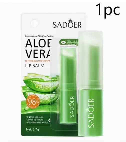Baume à lèvres à l'aloe vera, masque à lèvres entièrement naturel, hydratant durable, pour les lèvre