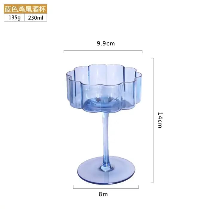 Verre à vin en cristal multicol, gobelet à cocktail, coupe à champagne transparente, lumière créativ