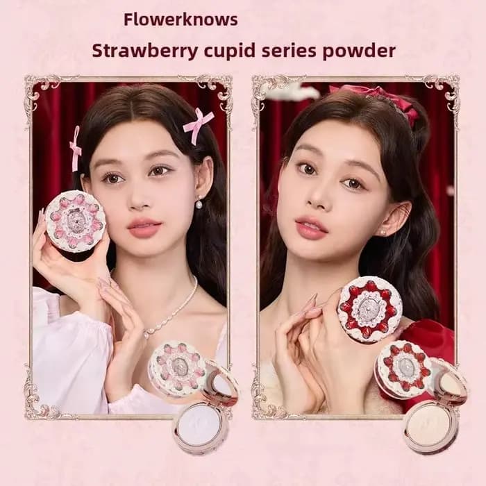 Collection Flower KnowStrawberry Cupid Box - Coffret de maquillage - Palette complète - Poudre press