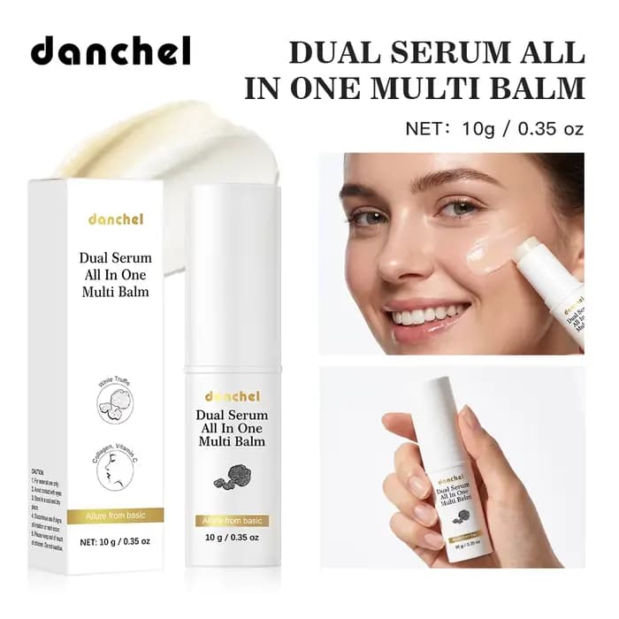 Baume Sérum Double Action : Apaise Rapidement les Zones Sèches, Unifie le Teint, Hydrate en Profonde