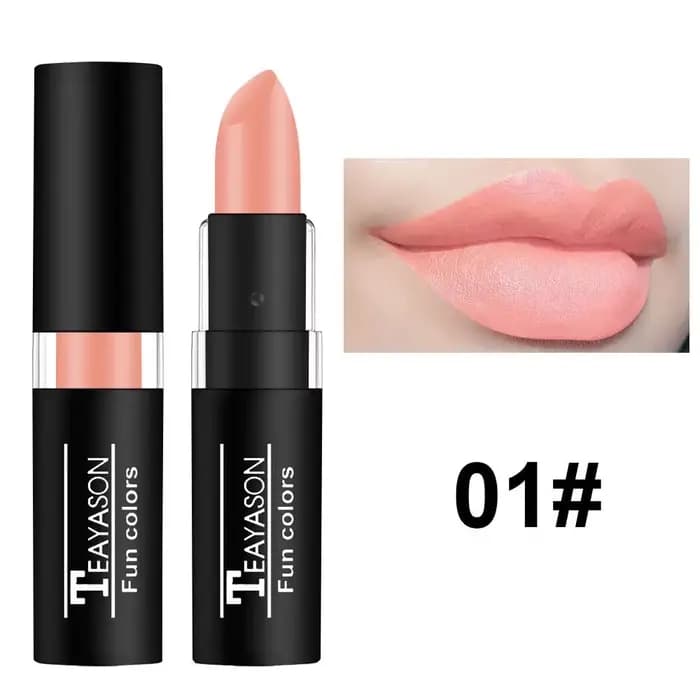 Rouge à lèvres mat en argile nue, 12 couleurs, maquillage Vampire, brillant à lèvres noir Punk, bâto