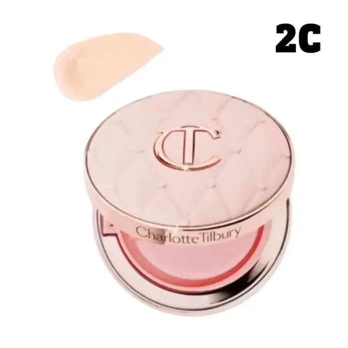 Charlotte Tilbury poudre scintillante coussin d'air léger hydratant contrôle de l'huile crée un maqu