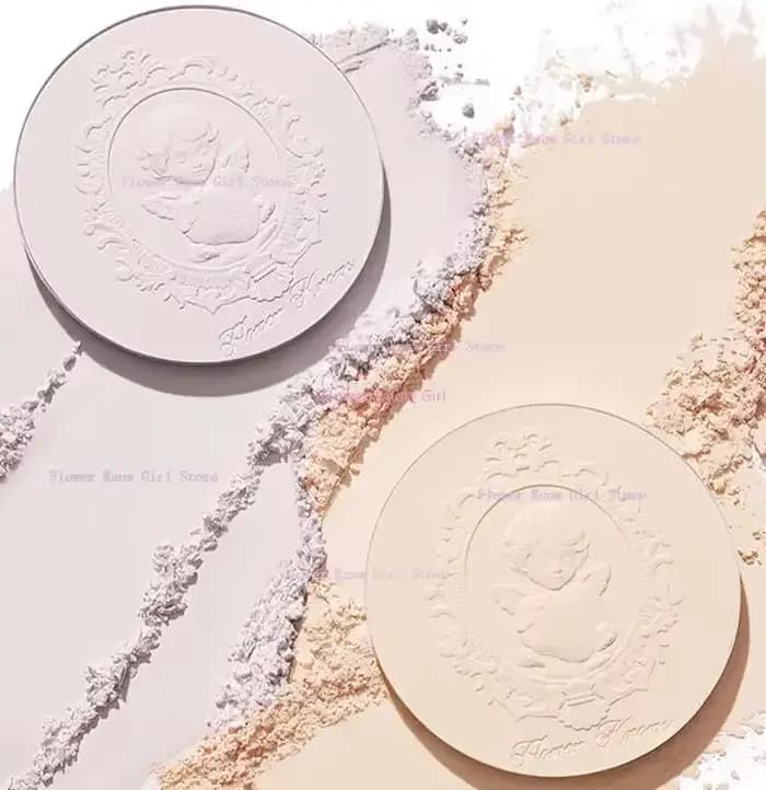 La fleur connaît la série Cupidon aux fraises, poudre pressée mate, mise au point douce, poudre de m