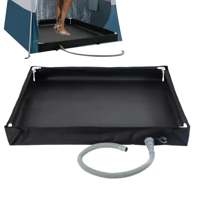 Bac de douche avec drain, base de bain autoportante d'extérieur, base de douche portable, plateau pl