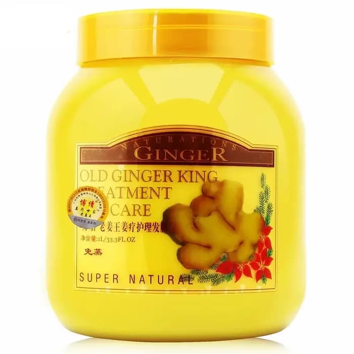 Masque Capillaire Hydratant au Gingembre Réparateur pour Cheveux Abîmés, Crème de Soin Capillaire, P