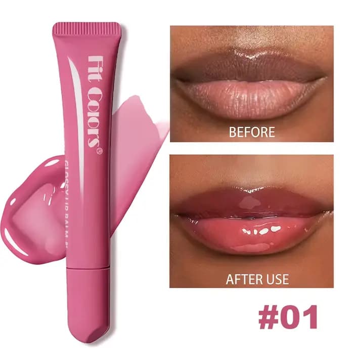 Gloss à lèvres effet verre Water Gloss offre une hydratation longue durée et un fini miroir nourriss