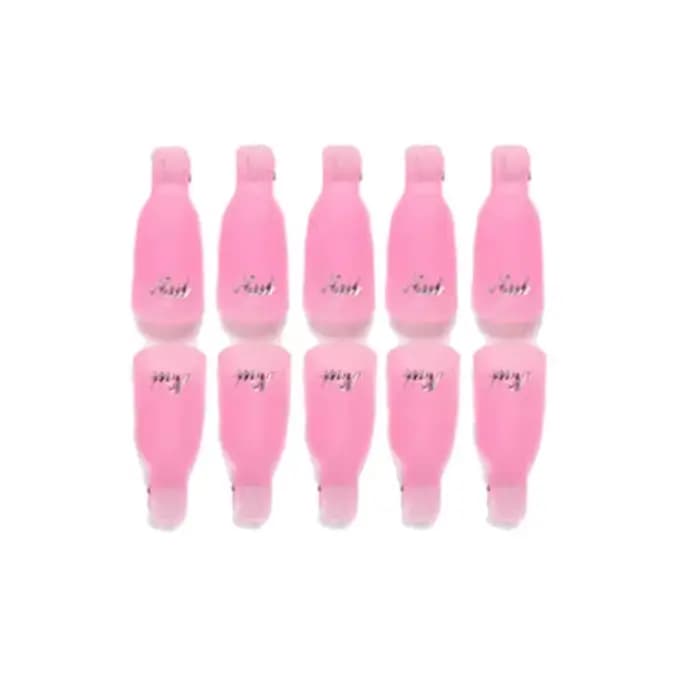 10 pièces/sac coloré acrylique manucure Art trempé capuchon pince nettoyage des ongles manucure Uv G