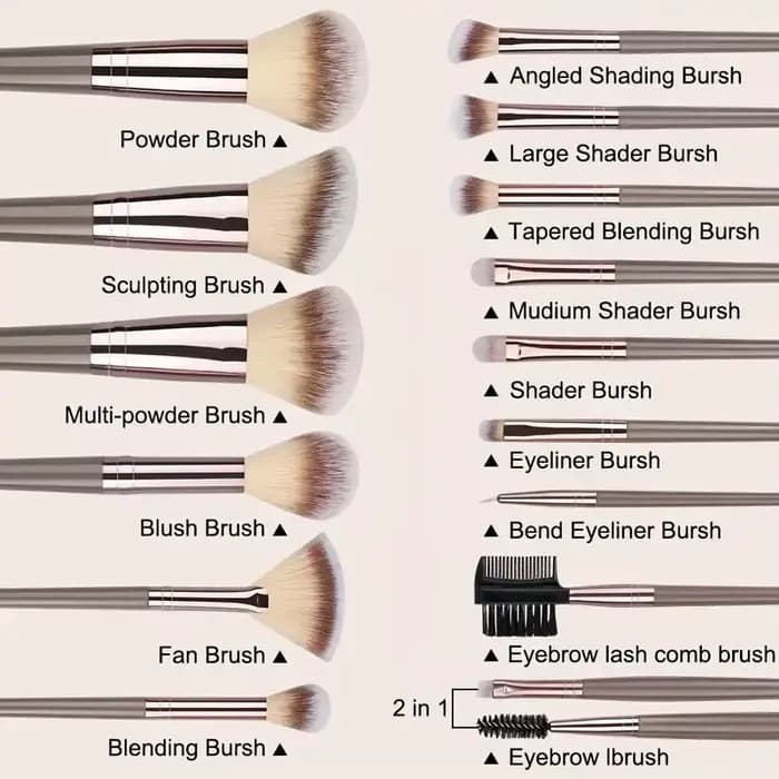 Ensemble de pinceaux de maquillage pour femme, fond de teint, fard à barrage, surligneur, doux, moel