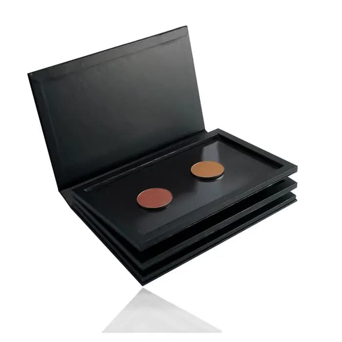 Grande palette de fard à paupières magnétique en forme de livre, 3 ou 4 couches, grande boîte de ran