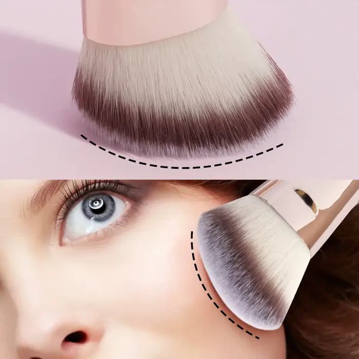 MAANGE-Ensemble de pinceaux de maquillage de base, 4 pièces, avec boîte, pour fond de teint en poudr
