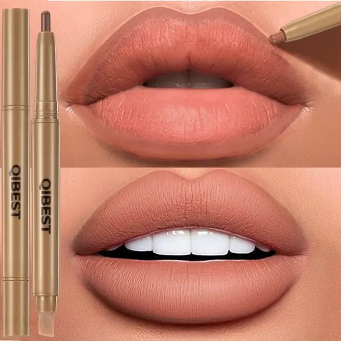 Double tête noir crayon à lèvres et brosse stylo brume mat velours Contour teinte rouge à lèvres cra