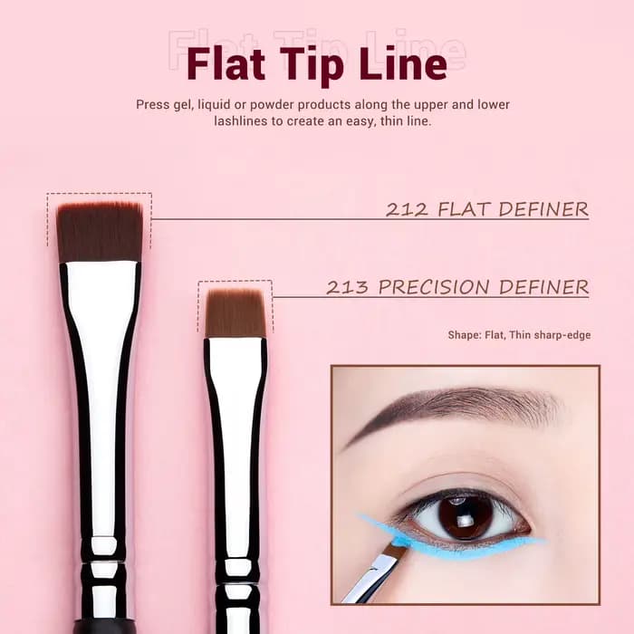 Jessup ensemble de pinceaux Eyeliner, 11 pièces pinceau Eyeliner professionnel, ensemble de pinceaux