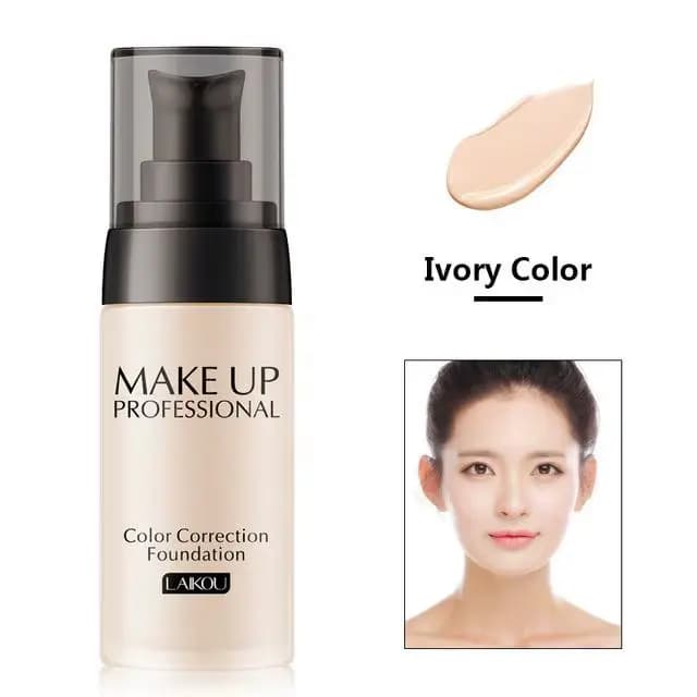 LAIKOU Base de maquillage visage fond de teint liquide BB crème correcteur hydratant contrôle de l'h