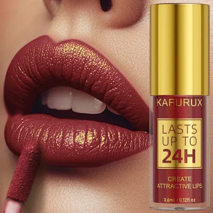 Rouge à lèvres métallique à paillettes, 14 couleurs, brillant, longue durée, liquide imperméable, ma
