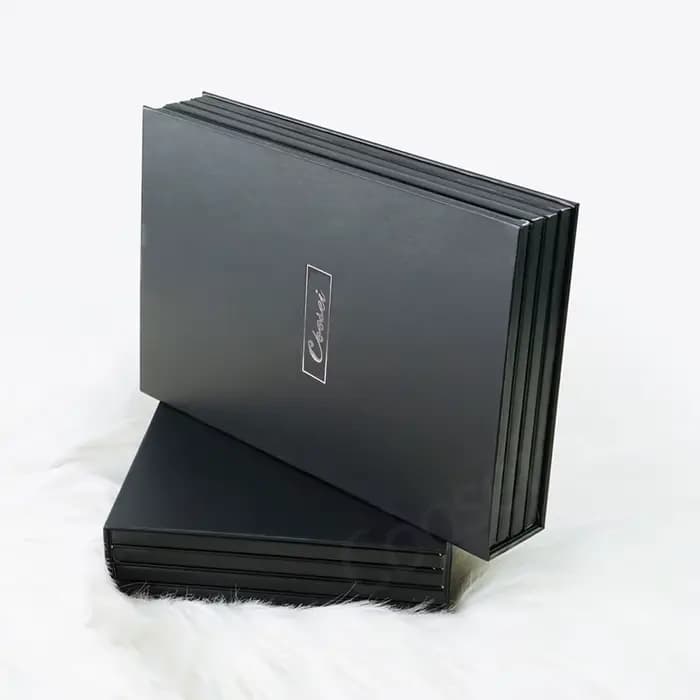 Grande palette de fard à paupières magnétique en forme de livre, 3 ou 4 couches, grande boîte de ran