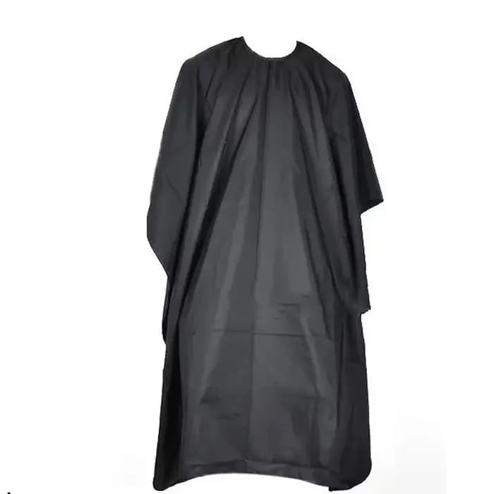 Cape de coiffure noire professionnelle pour Salon de coiffure, enveloppe en tissu pour barbier, robe