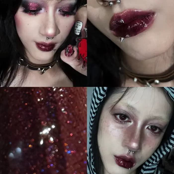 Shellwe Makeup x Freya86 Punk Bunny brillant à lèvres Moth Flame
