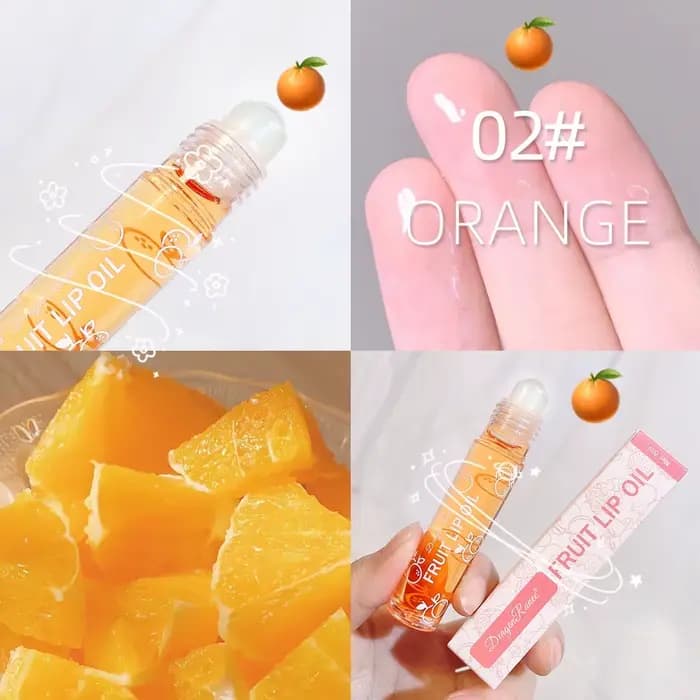 Baume hydratant à rouleau d'huile pour les lèvres, pour une brillance et une nutrition longue durée,