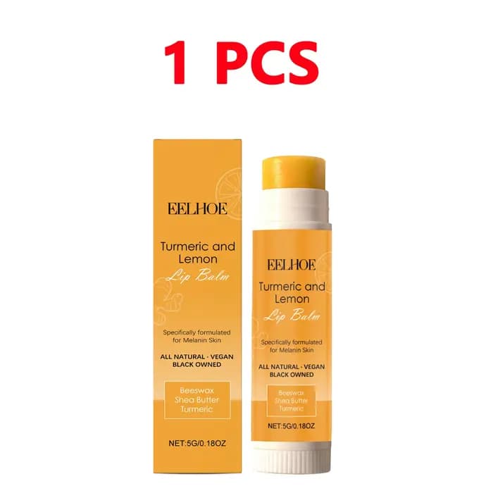 Baume à lèvres au curcuma et au citron, hydratant longue durée, apaisant, éclaircissant pour les lèv