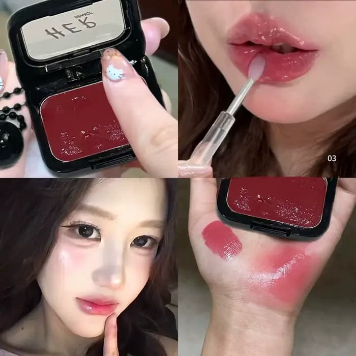 Crème de blush effet brillant naturellement rosé