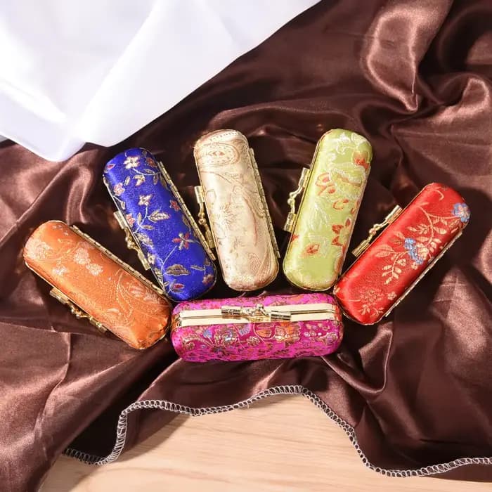 Boîte de rangement pour rouge à lèvres avec miroir pour femme
