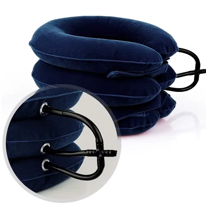 Dispositif de Correction médicale de Traction cervicale, Support Cervical, correcteur de Posture, civière de cou, collier gonflable de Relaxation