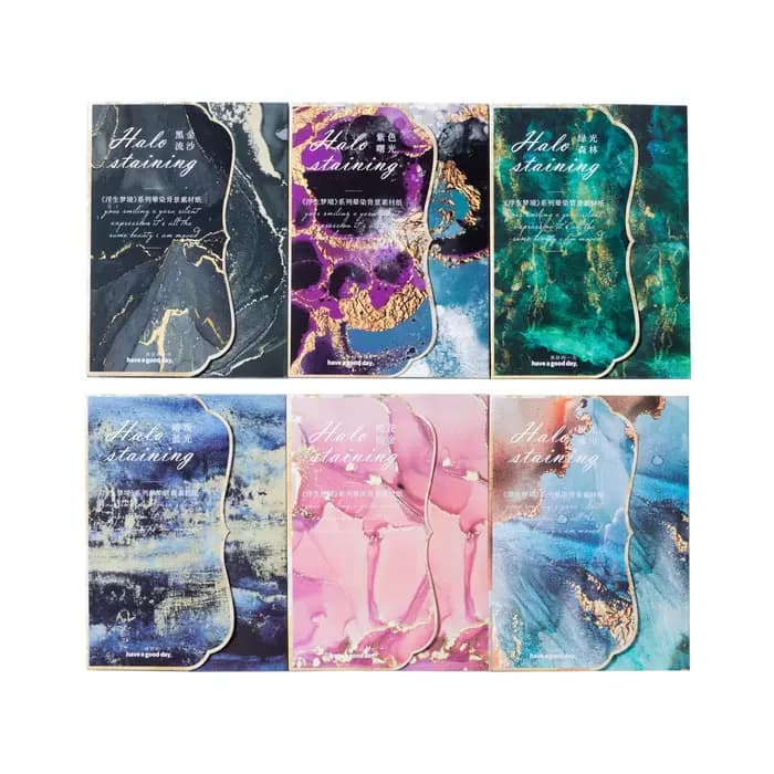 30 feuilles/paquet de papier pour scrapbooking Série Rêve Flottant, papier décoratif pour journal avec fond aquarelle