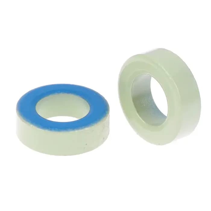 Anneau de noyaux toroïdaux de Ferrite de fer T94-52, 5 pièces, pour inducteurs, noyau de poudre de fer, anneau bleu vert