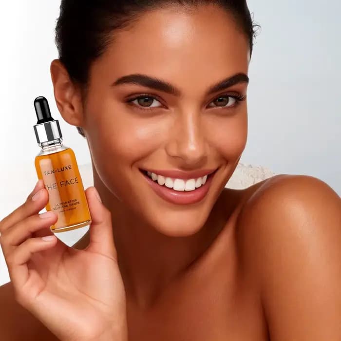 LUXE Les Gouttes Autobronzantes Illuminatrices pour le Visage 10ml – Sérum Bronzant Naturel Rapide