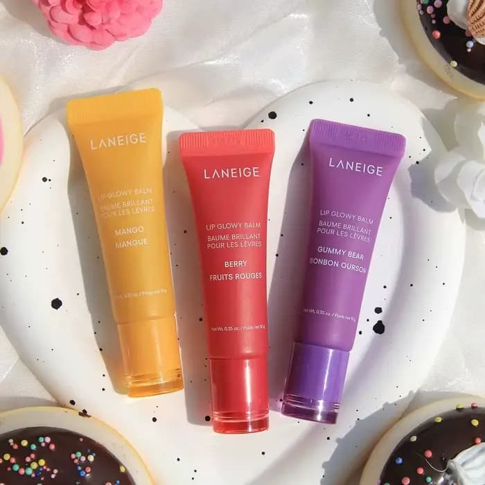 Laneige beurre de fruits bonbons sucrés Essence beignet léger hydratation brillant à lèvres huile rouge à lèvres hydratant baume à lèvres Transparent