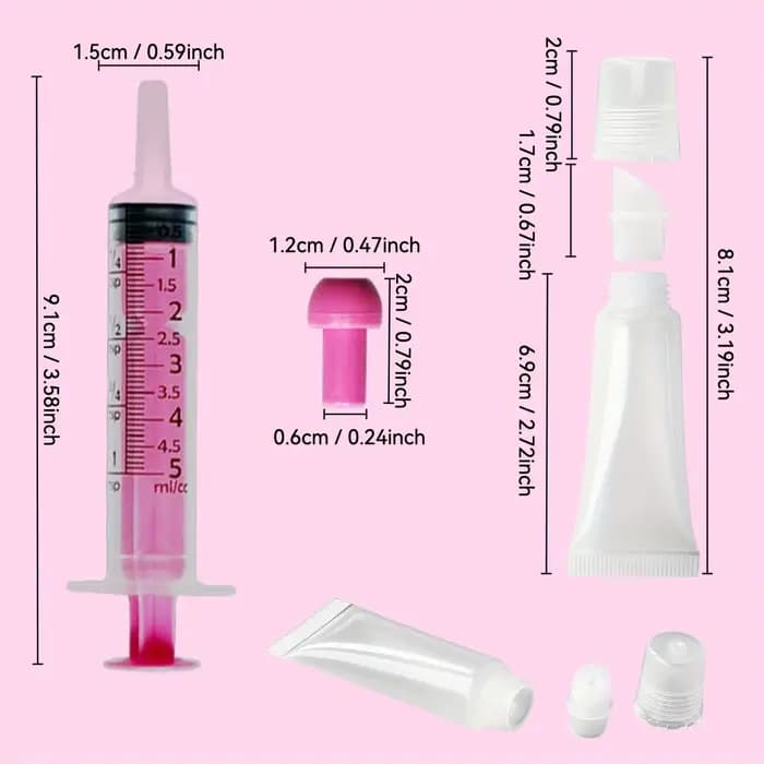 10 tubes de baume à lèvres vides portables de 8 millilitres pour le remplissage.