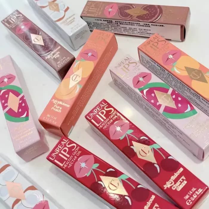 Charlotte Tilbury 6 couleurs brillant à lèvres rose Watermelom fraise vanille baume