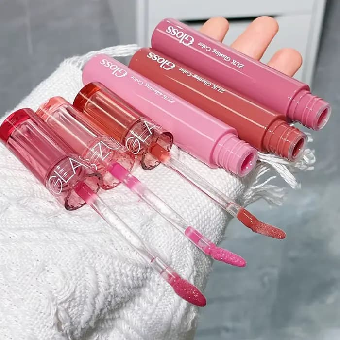 Brillant à lèvres miroir aqueux vitreux – hydratant et brillant