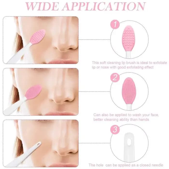 Brosse à lèvres exfoliante en silicone