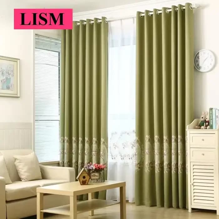 Rideaux occultants américains en lin et coton brodé de fleurs, décoration de fenêtre pour chambre à coucher, salon, balcon, Tulle blanc personnalisé