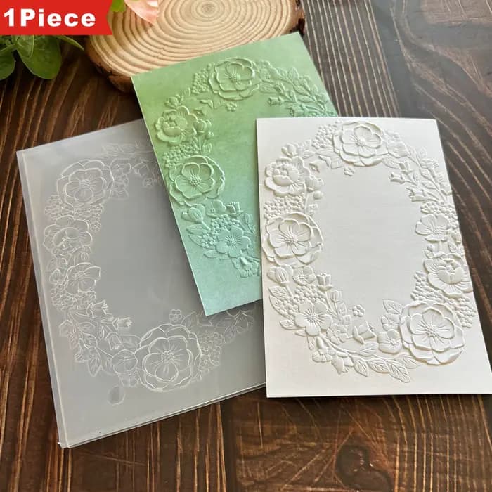 Beauté naturelle : la danse harmonieuse des fleurs et des feuilles "Dessin dossier en relief 3D - Convient pour la fabrication de cartes et de scrapbooking