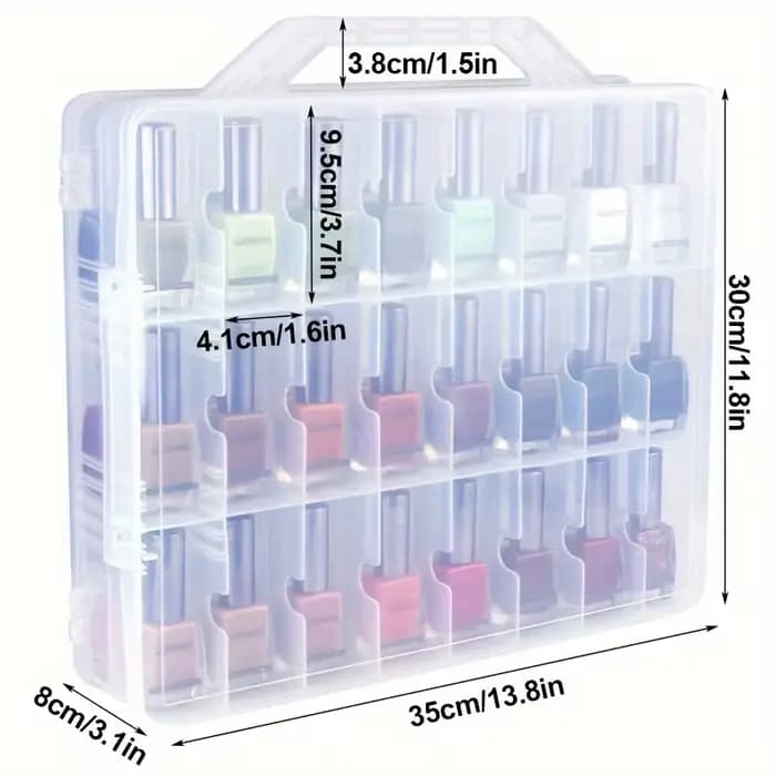 48 boîtes de rangement pour rouge à lèvres et vernis à ongles