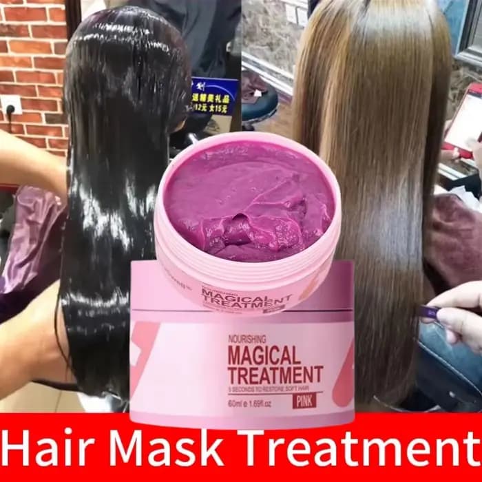 Masque capillaire magique 5 secondes, réparation des cheveux endommagés, crépus, doux, lisse, brillant, hydratant en profondeur, soin, huile essentielle, 60ml