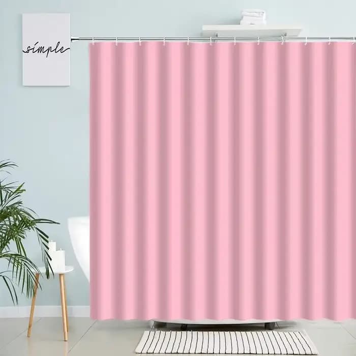 Rideaux de douche rouges créatifs, couleur unie, ensemble de rideaux de bain, tissu moderne et Simple, décoration de salle de bain, arrière-plan de maison, tenture murale